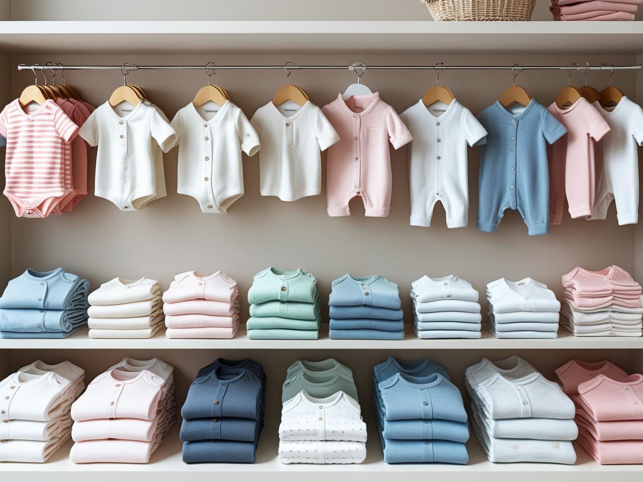 Roupinhas organizadas para bebê