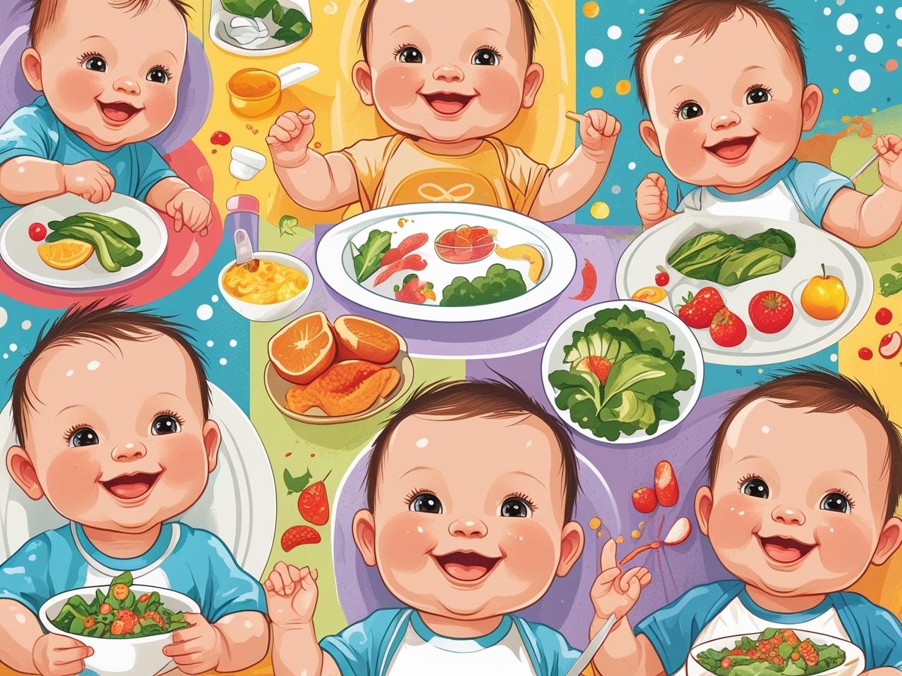 Bebê comendo sozinho com BLW