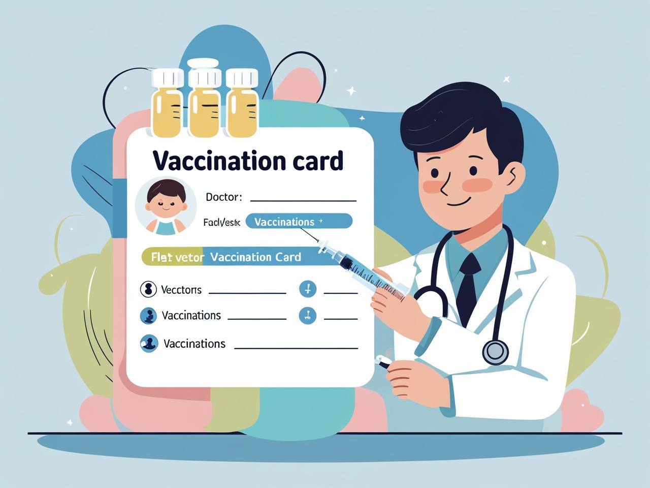 Cartão de vacinação do bebê sendo preenchido